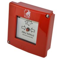 Ostrzegacz pożarowy ręczny AD2KXY 230VAC, bez młoteczka, 230VAC, styki NO+NC | W0-ROP-AD2K XY Promet
