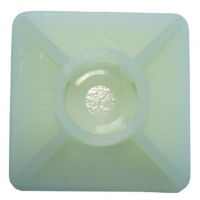 Uchwyt kablowy klejony pod opaski PKB-BS 27x27 naturalny (opak 100szt) 051143 | 05100828 PROTEC.class