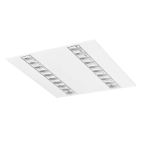 Oprawa rastrowa Quaset LED 2x PAR-S 31W 4000K 3320lm, biała | CD002.1133.840.A000 PXF Lighting