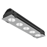 Oprawa Flash New LED 5x 128W 4000K 70st. 610mm 15000lm, czarna | AD003.3366.840.A000 PXF Lighting