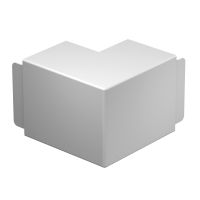 Kształtka naroża zewnętrznego 100x130mm, PVC, czysta biel, 9010 WDK HA100130RW | 6192424 Obo Bettermann