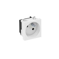 Gniazdo pojedyncze 33st, z bolcem uziemiającym 250V, 10/16A, PC, czyst, a biel, 9010 STD-F3 RW1 | 6120222 Obo Bettermann