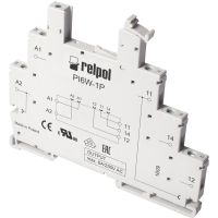 Gniazdo do przekaźników RM699BV i RSR30, przelotowe bez elektroniki, z zaciskami śrub., PI6W-1P | 856389 Relpol
