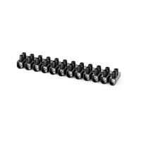 Listwa zaciskowa gwintowa termoplast. 6mm2, 12 torów LTA12-6 czarna | 22412217 Simet