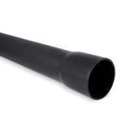 Rura osłonowa sztywna gładka z kielichem ROS-M 110/5,5 750N czarna (6m/50szt) SRS | 11799 TT Plast