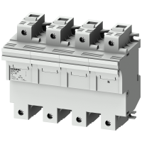 SENTRON, uchwyt bezpiecznika cylindrycznego, 22x58 mm, 3-bieg.+N, In: 100 A, Un AC: 690 V, LED | 3NW7262 Siemens