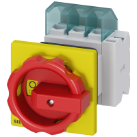 Rozłącznik główny, awaryjny 3-biegunowy styki 1NO+1NC, 9,5kW/AC23A, 7,5kW/AC-3, 25A/AC-21A | 3LD2154-1TP53 Siemens