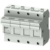 Uchwyt do bezpieczników cylindrycznych, 14x51 mm, 3P+N, In: 50 A, Un AC: 690 V, SENTRON | 3NW7161 Siemens
