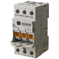 Uchwyt bezpiecznika, Class CC, 3-bieg., In: 30 A, Un AC: 600 V, LED, SENTRON | 3NW7534-1HG Siemens
