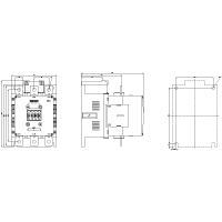 Stycznik,AC-3e,300A/160kW/400V,3-bieg.,AC/DC380-420V,2NO+2NC,szyna przyłączeniowa/przyłącze sprężyn. | 3RT1066-2AV36 Siemens