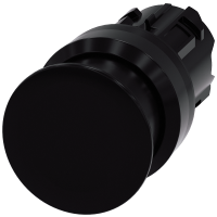 Przycisk grzybkowy, 22 mm, okrągły, tworzywo sztuczne, czarny, 30mm | 3SU1000-1AD10-0AA0 Siemens