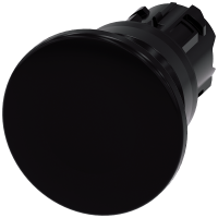 Przycisk grzybkowy, 22 mm, okrągły, tworzywo sztuczne, czarny, 40mm | 3SU1000-1BD10-0AA0 Siemens