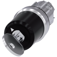 Przełącznik kluczykowy Siemens, C, 22mm, okrągły, metalowy, błyszczący, wyciąganie klucza O | 3SU1050-5HC01-0AA0 Siemens