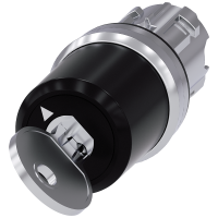 Przełącznik kluczykowy Siemens, C, 22mm, okrągły, metalowy, błyszczący, wyciąganie klucza O+I | 3SU1050-5HF11-0AA0 Siemens