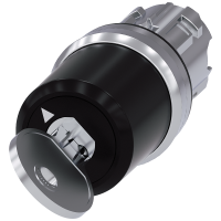 Przełącznik kluczykowy Siemens, B, 22 mm, okrągły, metal, błyszczący, wyciąganie klucza O | 3SU1050-5RF01-0AA0 Siemens