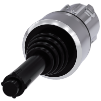 Wyłącznik współrzędnościowy, 22 mm, okrągły, metal błyszczący, czarny, 2 położenia przełączania | 3SU1050-7BD88-0AA0 Siemens