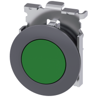 Przycisk płaski 3SU1, 30mm, z samopowrotem, okrągły, , zielony, SIRIUS ACT | 3SU1060-0JB40-0AA0 Siemens