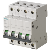 Wyłącznik nadprądowy 400V 10kA, 4-bieg., C, 6A | 5SL4406-7 Siemens