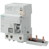 Blok różnicowoprądowy, 3-biegunowy, typ A, In: 63 A, 30 mA, Un AC: 400 V, do 5SY | 5SM2335-6 Siemens