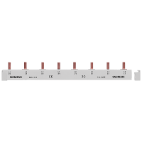 Szyna łączeniowa grzebieniowa 16 mm2, 3-faz., 8x (1-faz.+AUX), 214 mm, z możliwością cięcia | 5ST3713 Siemens