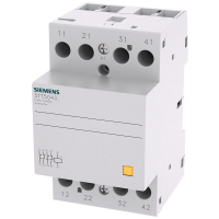 Stycznik instalacyjny z 4 zestykami rozwiernymi, zestyk na AC 230 V, 400 V 40 A sterowanie AC/DC 24V | 5TT5043-2 Siemens