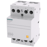 Stycznik instalacyjny z 4 zestykami zwiernymi, zestyk na AC 230 V, 400 V 40 A sterowanie AC 24 V | 5TT5840-2 Siemens
