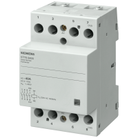 Stycznik instalacyjny z 4 zestykami rozwiernymi, zestyk do AC 230 V, 400 V 63 A sterowanie AC 230 V | 5TT5853-0 Siemens