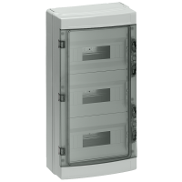 Rozdzielnica naścienna wersja natynkowa,SIMBOX Universal WP, IP65 3-rzędowa 54DU bez listwy zacisków | 8GB1373-3 Siemens