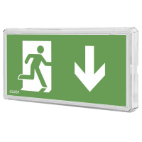 Oprawa awaryjna EXIT S IP65 LED, 1W, 125lm, 1, biała | ETS/1W/C/1/SA/PT/WH Awex