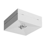 Oprawa awaryjna LOVATO N ECO LED, 1W, 125lm, optyka uniwersalna, 1h, jednozadaniowa,biała | LVNU/1W/E/1/SE/X/WH Awex