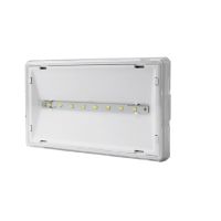 Oprawa awaryjna EXIT S ECO LED 3W 1h jednozadaniowa AT autotest IP65 biała | ETS/3W/E/1/SE/AT/WH Awex