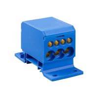 Blok rozdzielczy DB1-N na szynę TH lub wkrętami 500V 196A 6kV niebieski | 48.11 Elektro-Plast Opatówek