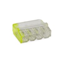 Złączka PC 254M (4 przewody), transparentna/żółta | 39.24 Elektro-Plast Opatówek