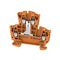 Złączka szynowa przelotowa, WDK 2.5V OR, śrubowa, pomarańczowa | 1022360000 Weidmuller