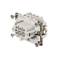 Wkład złącza żeński HDC HE 6 FS, wielkość 3, 6P+PE, 500V 24A, zaciski śrubowe | 1200200000 Weidmuller