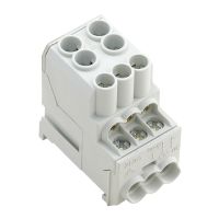 Blok rozdzielczy WPD 100 2X25/6X10 GY jasnoszary | 1561910000 Weidmuller