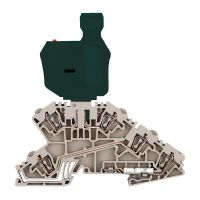Złączka szynowa z bezpiecznikiem ZDL 2.5/SI/DU/PE LD250V | 1763220000 Weidmuller