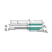 Końcówka tulejkowa izolowana w paskach H0,75/14 W BD | 9004290000 Weidmuller