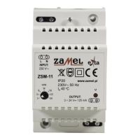 ZASILACZ STABILIZOWANY 3-24V DC 0,125A TYP: ZSM-11 | EXT10000171 Zamel