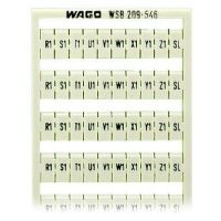 Ramka z oznacznikami WSB, jako karta, biały (arkusz) | 209-546 Wago