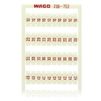Ramka z oznacznikami WSB, jako karta, biały (arkusz) | 209-753 Wago