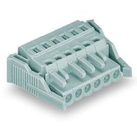 Gniazdo 1-przewodowe 3-bieg. raster 5mm /0.197in, z zaczepami ryglującymi, szare MC5-MIDI | 231-103/037-000 Wago