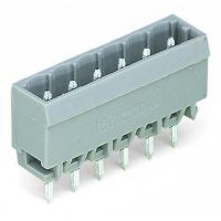 Wtyk Thr 1.0x1.0mm solder pin konstrukcja prosta, szara | 231-133/001-000 Wago