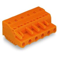 Gniazdo 1-przewodowe, pomarańczowe | 231-708/026-000 Wago