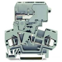 Złączka 2-przewodowa, rozłączalna, 4mm2, szara, CAGE CLAMP | 281-624 Wago