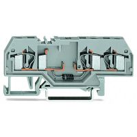 Złączka 3-przewodowa 4mm2 diodowa, z diodą 1N5408, szara | 281-673/281-401 Wago