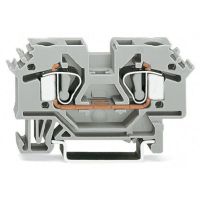 Złączka 2-przewodowa 6mm2 przelotowa, szara | 282-601 Wago