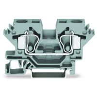 Złączka 2-przewodowa 10mm2 przelotowa, szara | 284-601 Wago