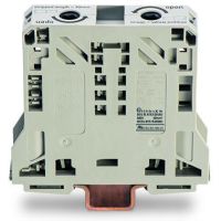 Złączka 2-przewodowa 50mm2 przelotowa, jasnoszary | 285-950 Wago