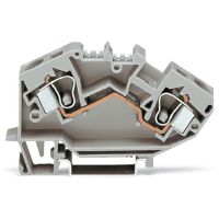 Złączka 2-przewodowa 10mm2 przelotowa, szara | 784-601 Wago